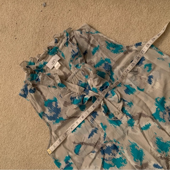 Loft Cotton and Silk blend sleeveless blouse - Picture 8 of 8